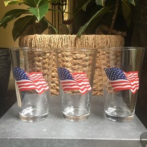 Libby Flag Pint Glasses (set of 3)